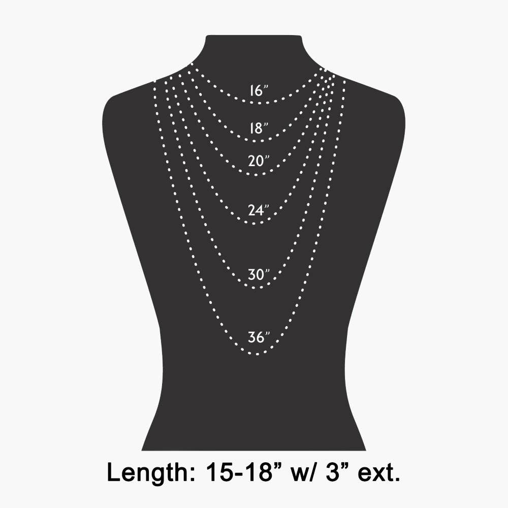 Hammered Cross Pendant Layered Necklace
